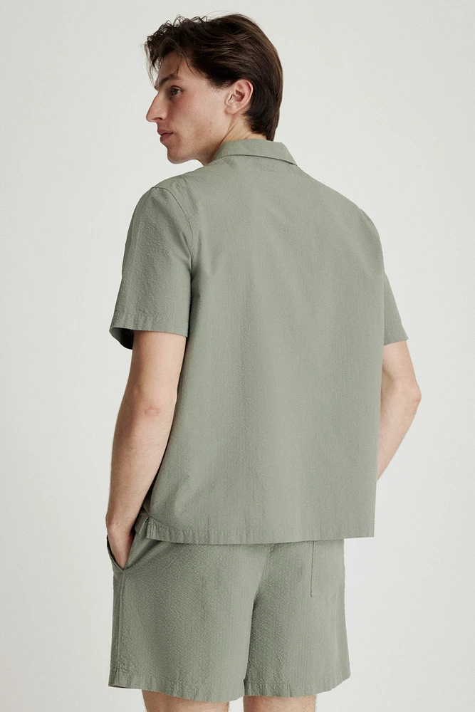 Chemise et short de pyjama en crépon