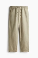 Relaxed-Fit Linen Pants