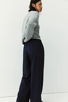 Crease-Front Sweatpants