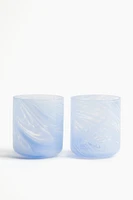 Lot de 2 verres à eau motif