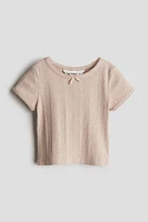 Ribbed Cotton Jersey Top