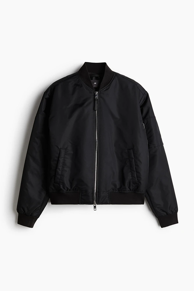 Loose Fit Bomber Jacket