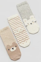 3-pack Non-slip Socks