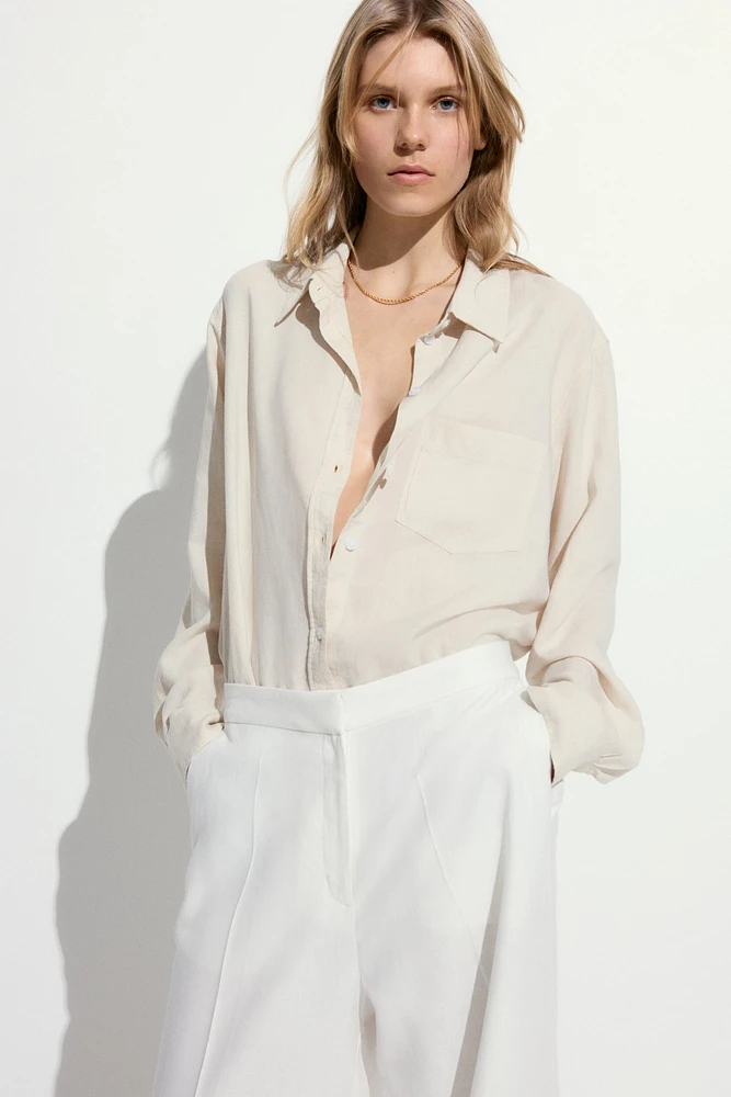 Linen-blend Shirt