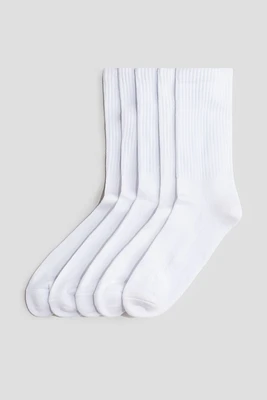 Lot de 5 paires chaussettes côtelées