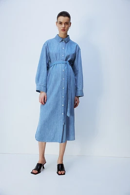 MAMA Before & After Denim Shirt Dress