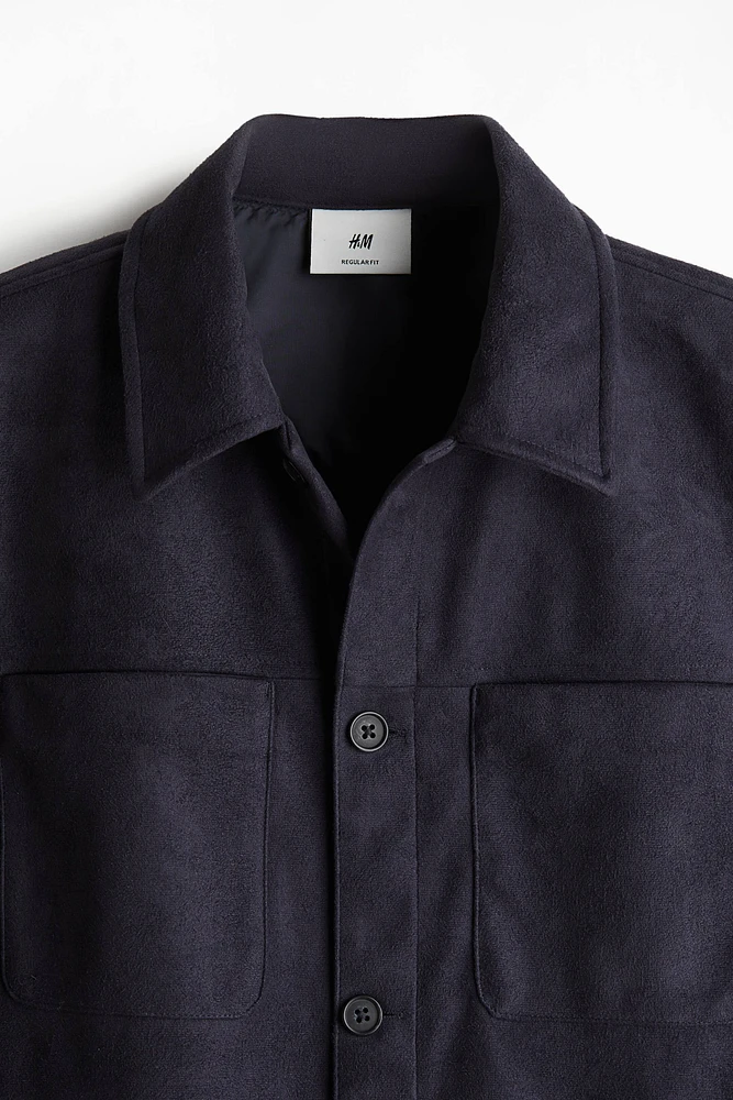 Regular Fit Napped Overshirt