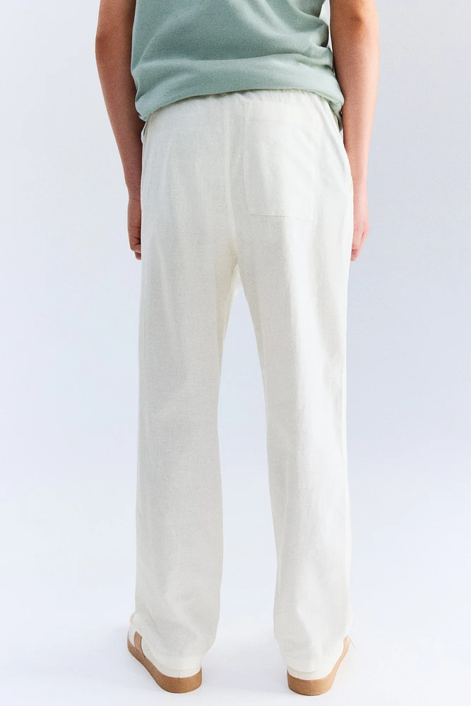 Pantalon en lin mélangé