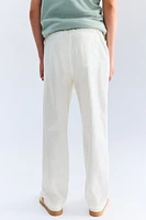 Linen-Blend Pants