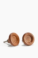 2-pack Wooden Knobs