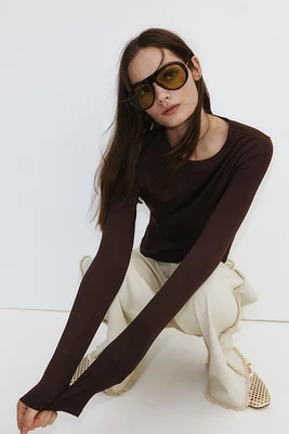 Long-Sleeved Jersey Top