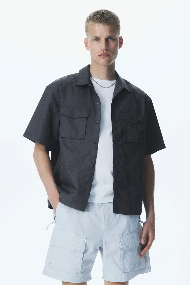Loose-Fit Short-Sleeved Utility Shirt