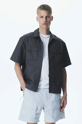 Loose-Fit Short-Sleeved Utility Shirt