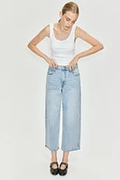 Wide High Cropped Jeans