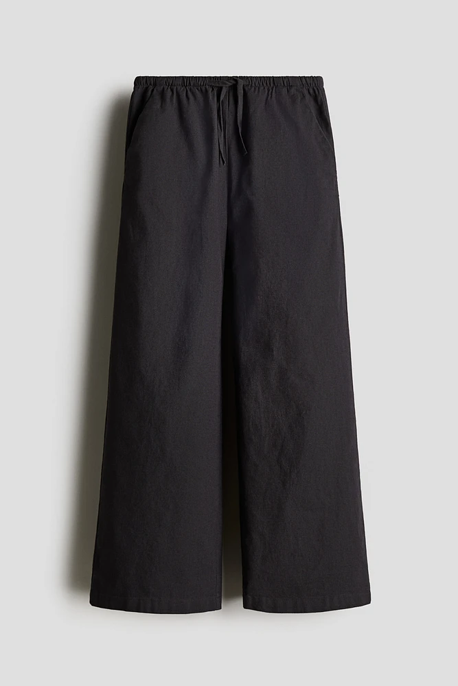 Linen-Blend Pants