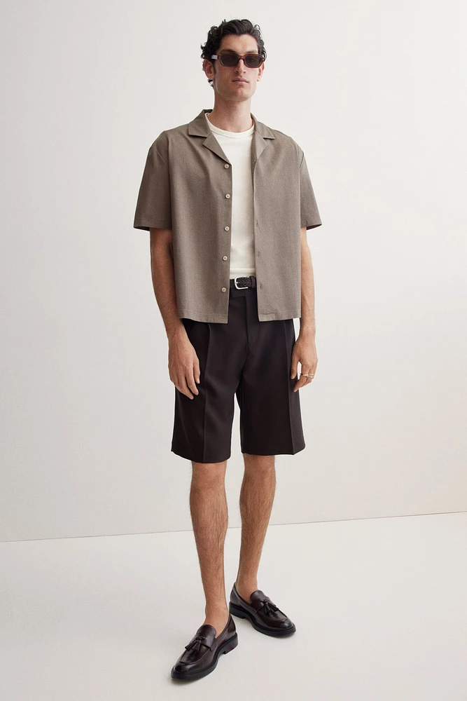 Regular Fit Ribbed resort shirt