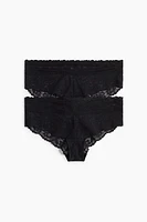 2-pack Lace Hipster Briefs