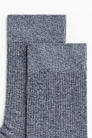 Rib-Knit Socks