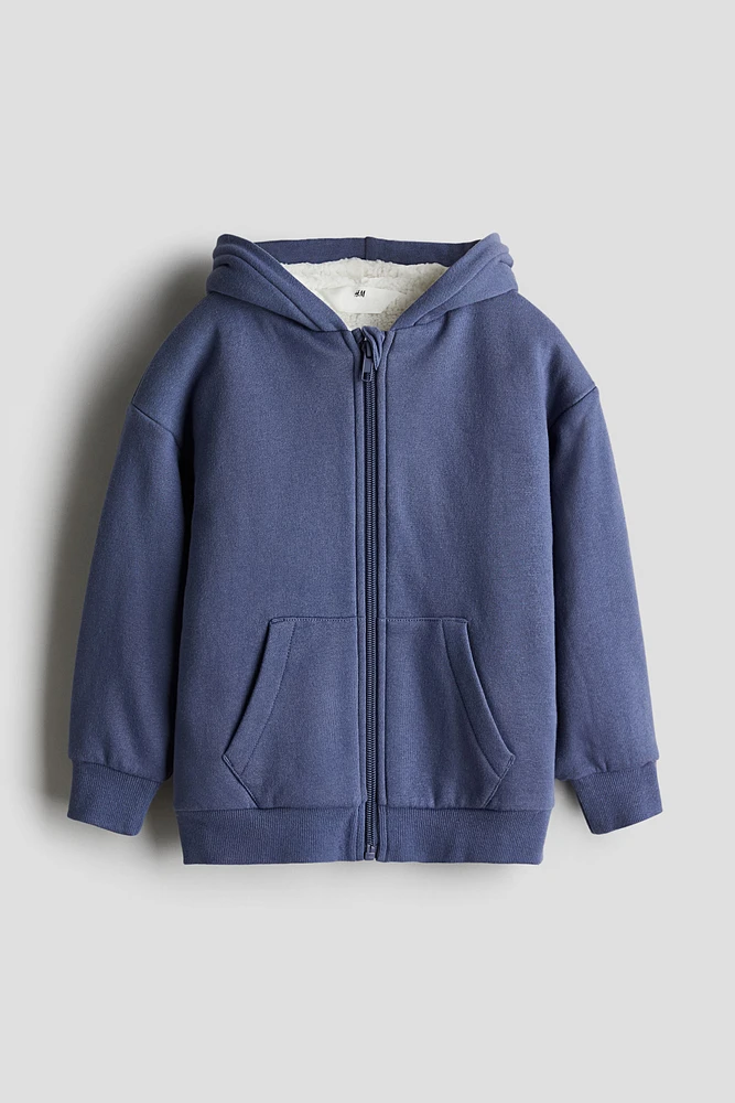 Teddy Fleece-Lined Hooded Jacket