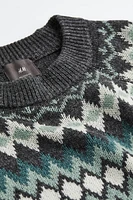 Relaxed Fit Jacquard-knit Sweater