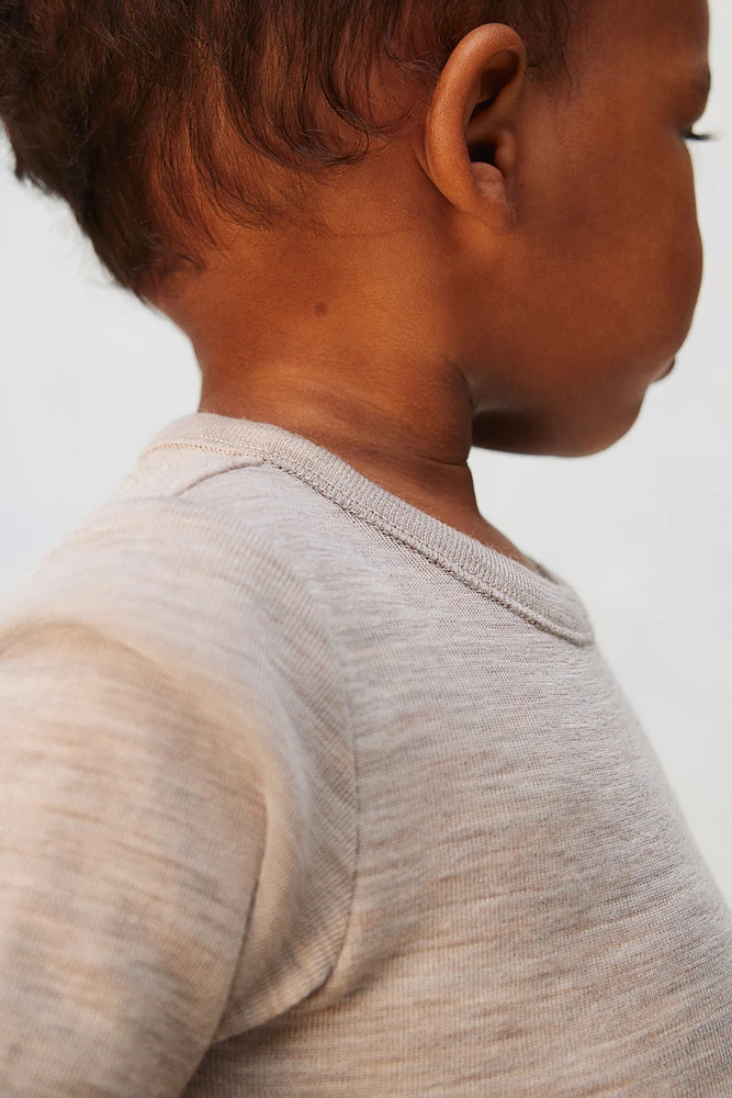Wool Jersey Bodysuit