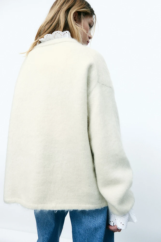 Chandail Grande Taille en mohair mélangé
