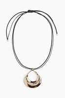Collier cordon avec pendentif