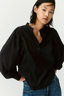 Batwing-Sleeved Blouse