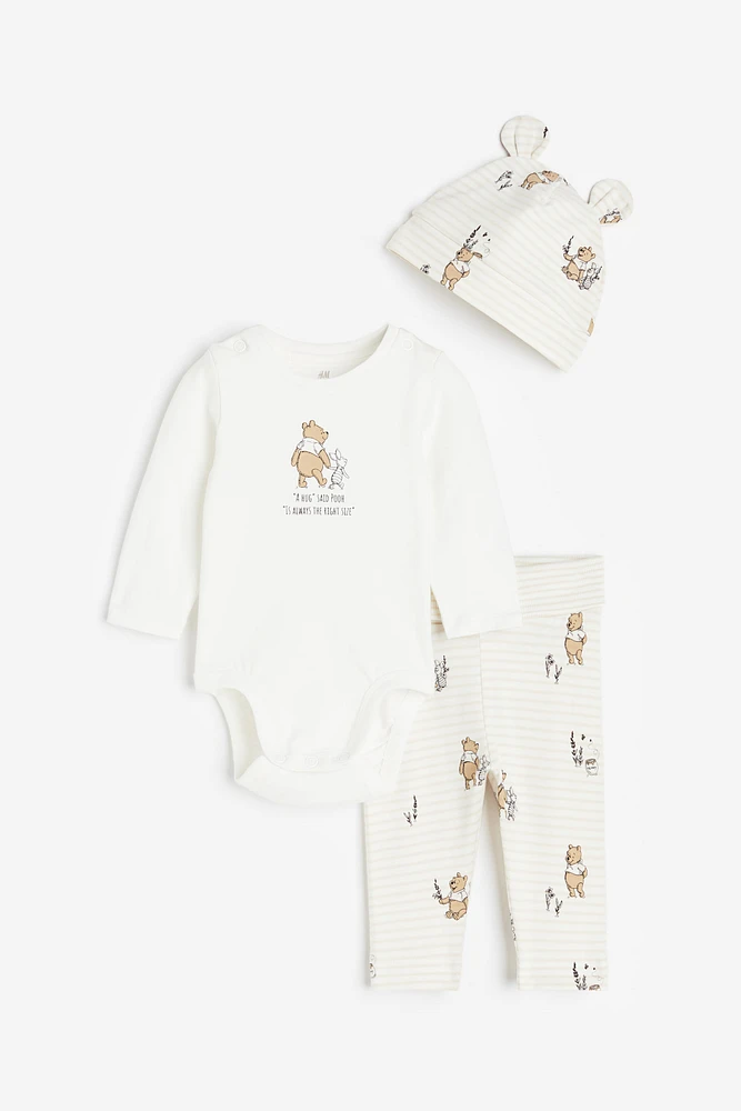 Ensemble 3 pièces en jersey imprimé