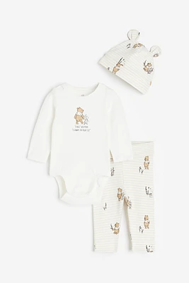 Ensemble 3 pièces en jersey imprimé