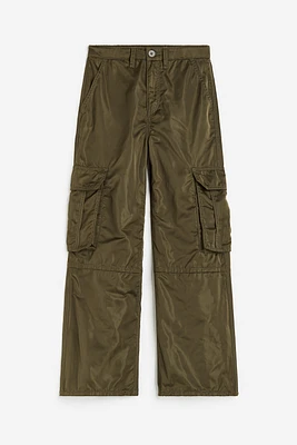 Wide-leg Cargo Pants