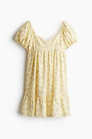 Puff-Sleeved Dress