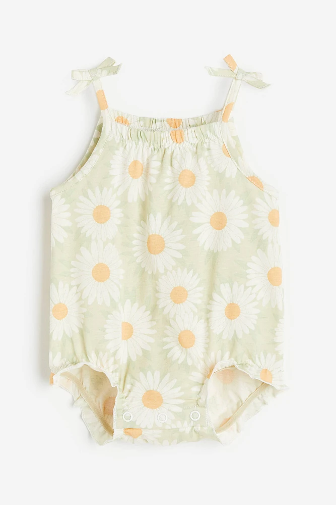 Sleeveless Cotton Romper Suit