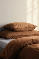 Washed Cotton Twin Duvet Cover Set