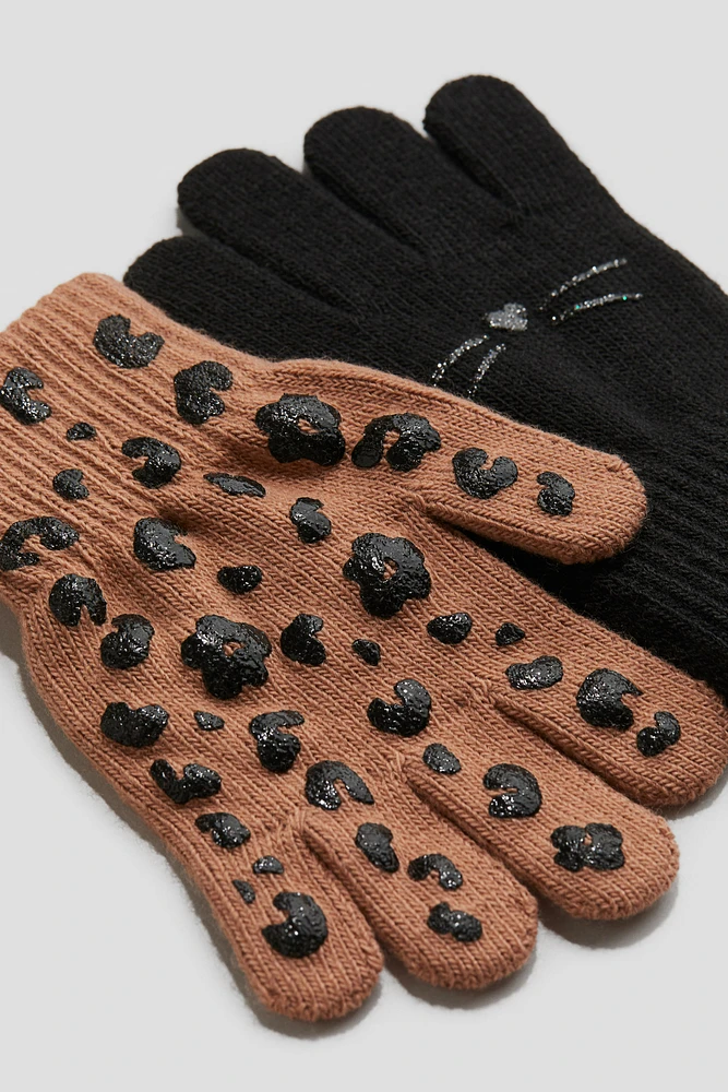 2-pack Fine-knit Gloves