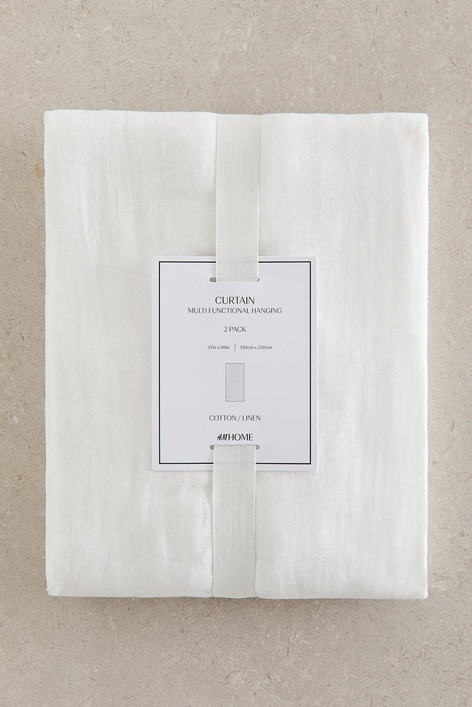 2-pack Linen-Blend Curtain Panels