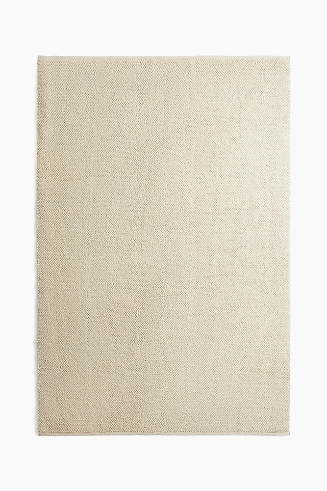 Textured-weave Wool-blend Rug