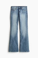 Low Rise Flared Leg Jeans