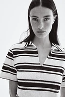 Knit Top with Collar