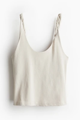 Tank Top with Twisted Shoulder Straps