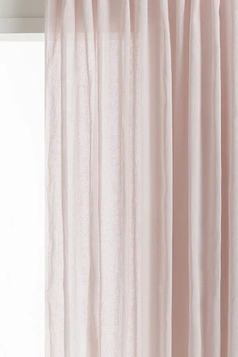 One-pack Long and Wide Linen-Blend Curtain Panel