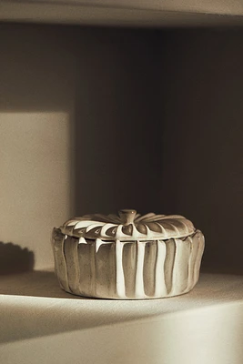 Scented Candle in Stoneware Holder