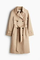 Double-breasted Twill Trench Coat