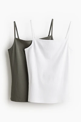 Lot de 2 hauts à bretelles fines