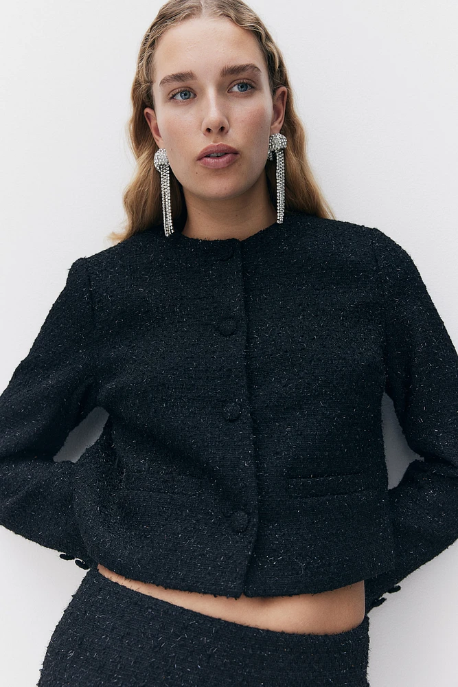 Bouclé-Weave Jacket