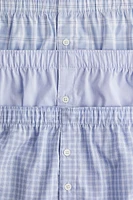3-pack Woven Cotton Boxer Shorts