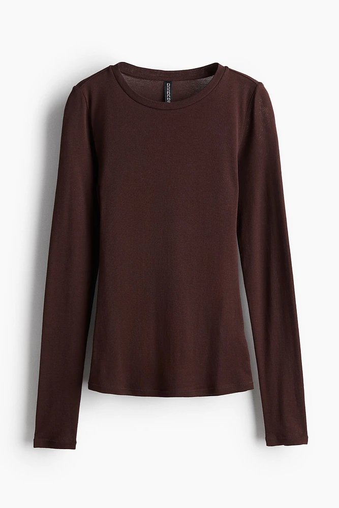 Long-sleeved Jersey Top