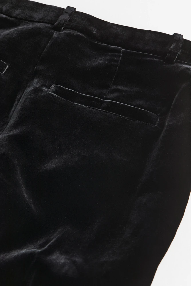 Silk-blend Velvet Pants