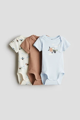 Lot de 3 maillots en coton à encolure américaine
