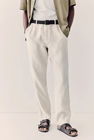 Regular Fit Linen Pants